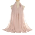 thumbnail image 4 of Mantón de moda Sonducket Hijab de gasa poliéster rosa beige, 4 of 6
