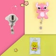 thumbnail image 1 of UME Porte-Badge en PVC Inspiré de Disney - Adorable Mickey, Minnie, Winnie the Pooh, et Clips de Carte Rétractables Stitch, 1 of 5