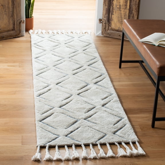SAFAVIEH Sahara SAH454A Handmade Ivory / Grey Rug