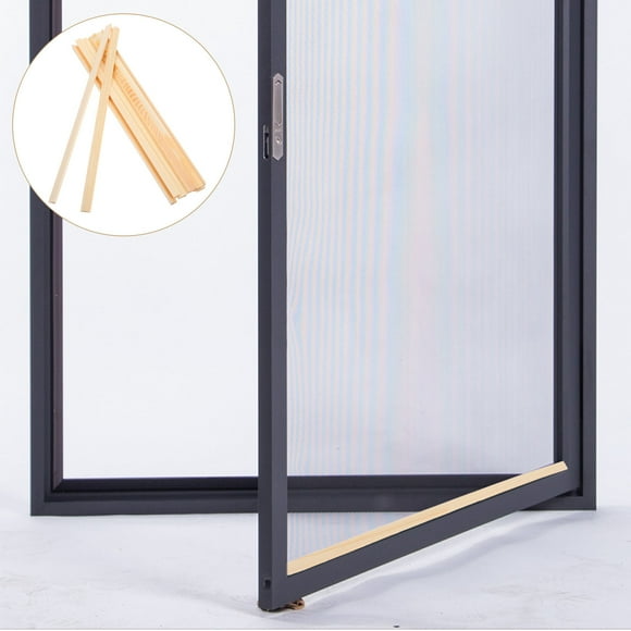 WHAMVOX 10Pcs Wood Window Molding Trim 11.8X0.6X0.4in for Homeowners and DIY Enthusiasts