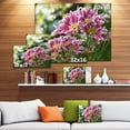 thumbnail image 3 of Purple Chrysanthemum Flower - Floral Canvas Art Print, 3 of 4