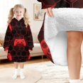 thumbnail image 6 of Game Controller Red Pattern Lamb Fleece Blanket Hoodies for Teens ,Teens Oversize Sherpa Wearable Hooded Blanket Sweatshirt with Super Pockets, 6 of 6