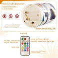 thumbnail image 5 of Yayeee Flameless Candles with Remote Flickering Battery Operated Multi Color Changing, White Simple Shapes, 5 of 7