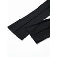 thumbnail image 6 of Women's High-Waisted Flare Pants, Front Seam Detail, Stretch Fabric, Suitable For Casual, Formal Occasions And Parties, Black, 6 of 6