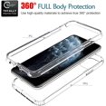 thumbnail image 3 of NEOYFC for  iPhone 11 Pro Max Case with Tempered Glass Screen Protector, Soft 360 Full Body Shockproof Hybrid Bumper Crystal Clear Case Cover for iPhone 11 Pro Max 6.5" (Clear), 3 of 7