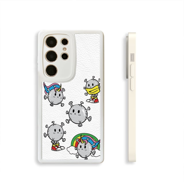 Elegante y duradera: funda para teléfono con diseño de arcoíris de doble capa esmerilada con ilustración divertida para iPhone 15 Pro Max 14 13 12 Pro 11
