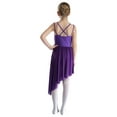 thumbnail image 3 of MSemis Enfants Filles Spaghetti Cami Ballet Jazz Latin Moderne Robe de Danse Lyrique Irrégulière Justaucorps Robe de danse Performance Violet 14, 3 of 7