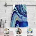 thumbnail image 6 of Dreamtimes Marble Soft Hand Towels 2-Piece Absorbent Bath Towel Decorative Fingertip Towels for Bathroom Gym Spa Hotel Beach Swimming Pool,14.4" x 28.3", 6 of 7
