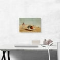 thumbnail image 2 of ARTCANVAS East Hampton Beach - Long Island 1874 Canvas Art Print by Winslow Homer - Size: 18" x 12" (1.50" Deep), 2 of 9