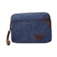 thumbnail image 1 of Bolso de mano para hombre con correa de cuero azul portátil, 1 of 8