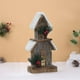 thumbnail image 1 of Estatuilla de casa de nieve navideña, casas de pueblo de vacaciones, decoración de jardín, casa de madera navideña para cafetería, baño, sala de estar estilo B BLESIY Casa de Navidad, 1 of 8