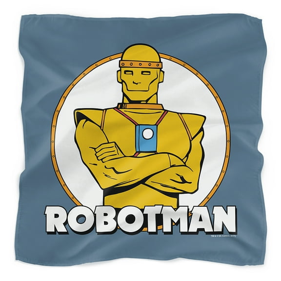 Justice League Robotman Bandana (21 in x 21 in)