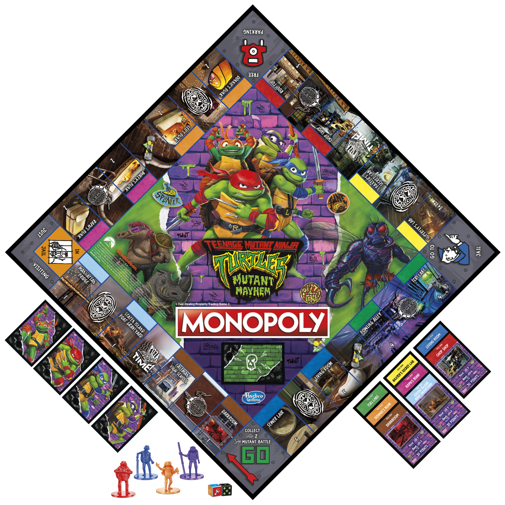 Monopoly Teenage Mutant Ninja Turtles: Mutant Mayhem Edition photo 2