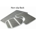 thumbnail image 4 of 3 Pieces Bathroom Rugs Set, Black Leopard Print, Toilet Seat Cover+ Contour Mat+ Flannel Bath Rug, Bathroom Decor, 4 of 6