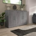 thumbnail image 2 of Bestar Pur 69" Modern Engineered Wood Full Cabinet Bed w/ Mattress in Bark Gray, 2 of 11
