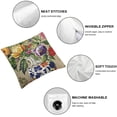 thumbnail image 4 of Throw Pillow Covers Farmhouse Style Flowers Print Cushion Cover Soft Pillow Cases for Home Sofa Bed Chair Car Office Decorative, 4 of 5