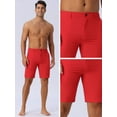 thumbnail image 4 of DARING DIVA Men's Casual Lightweight Flat Front Board Shorts 30 Red, 4 of 6