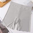 thumbnail image 4 of ABSUYY Womens Mid Waist Anti Chafing Slip Shorts Open Crotch Under Dress Layering Shorts Gray,Size M, 4 of 9
