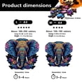 thumbnail image 5 of TIELUTT Wooden Elephant Puzzle Educational Animal Shape Matching Game Montessori Learning Activity for Toddlers Kids Laye Procrastination Pct Difficult 2400, 5 of 5