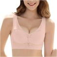 thumbnail image 4 of YWDJ Full Coverage Bras for Women Wireless Push up Comfort Straps Support Bralette Breathable Soft Bra for All Shapes Sagging Breasts Beige L, 4 of 5