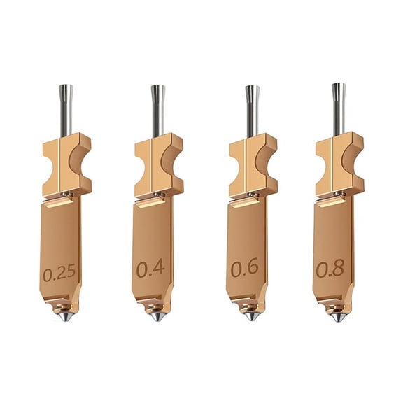 4Pcs Hardened Steel Nozzle Kit Quick Release Mechanism High Wear Resistance for AD5X Printing