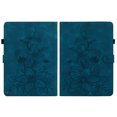 thumbnail image 2 of FJLBDE Case for Amazon Kindle Fire HD 8/8 Plus (12th/10th Gen), Embossed Flower PU Leather Flip Wallet Folio Stand Cover, Blue, 2 of 7