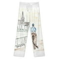 thumbnail image 3 of Jockey on Horse Watercolor Kentucky Derby Louisville KY Southern Pajama Pants Loose Pajamas Female Breathable Home Trousers Leisure Sleeping Pants Large Size, 3 of 6