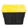 thumbnail image 3 of GreenMade Professional 12 Gallon Storage Tote With Handles, Black (4 Pack), 3 of 5