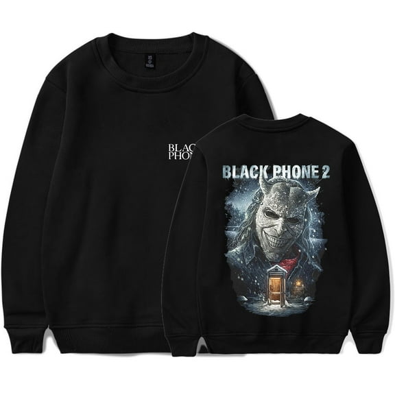 Black Phone 2 Cold Call Crewneck Sweatshirts Horror Movies Merch Women Men HipHop Long Sleeve Tee