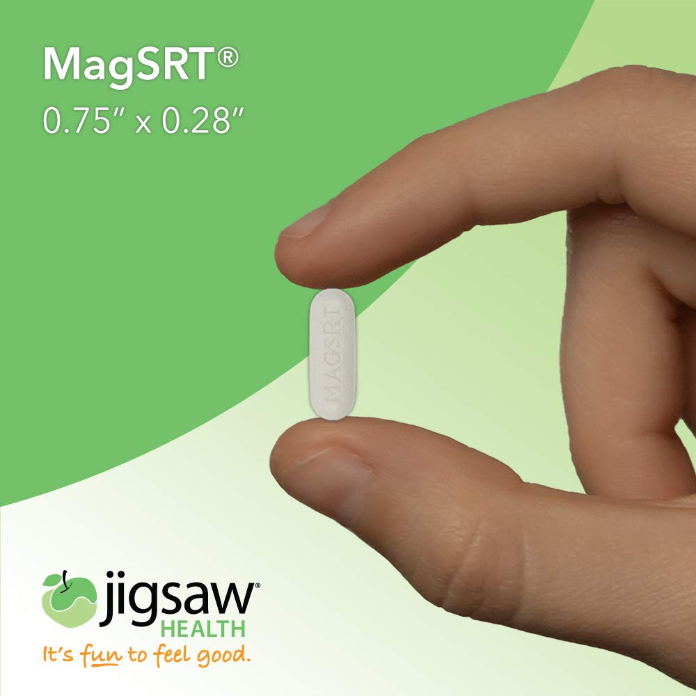 MagSRT - Jigsaw Health - Premium, Organic, Slow Release Magnesium Supplement - Active, Bioavailable Magnesium Malate Tablets With B-Vitamin Co-Factors, 240 tablets - image 3 of 4