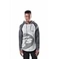 thumbnail image 3 of Ultra Game NFL New York Jets Mens Embroidered Fleece Hoodie Pullover Sweatshirt, Raglan Gray Space Dye, Small, 3 of 4