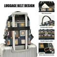thumbnail image 3 of FORMRS Mini Backpack Purse for Women Quilted Travel Daypack Casual Shoulder Bag, Square Harmony, 3 of 7