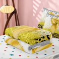 thumbnail image 5 of Homewish Yellow Bow Zipper Twin Comforter Sets with Fitted Sheet and 2 Pillowcases for Girls, Cute Leopard Print Zipper Bedding Set, 5 of 7