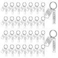 thumbnail image 2 of 30 piezas de llaveros de metal grabables en blanco Yuxing acero inoxidable plata, 2 of 5