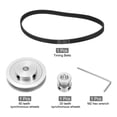 thumbnail image 3 of 2 Set GT-2 Synchronous Wheel 20&80 Teeth 5mm Bore with 2Pcs Belt 250x6mm(20-80T-5B-44), 3 of 5