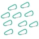thumbnail image 1 of 10pcs Mosquetón de Aluminio en D Lvero Clip de Resorte Mosquetones de a Presión Verde Baoblaze Llavero de gancho de mosquetón, 1 of 6