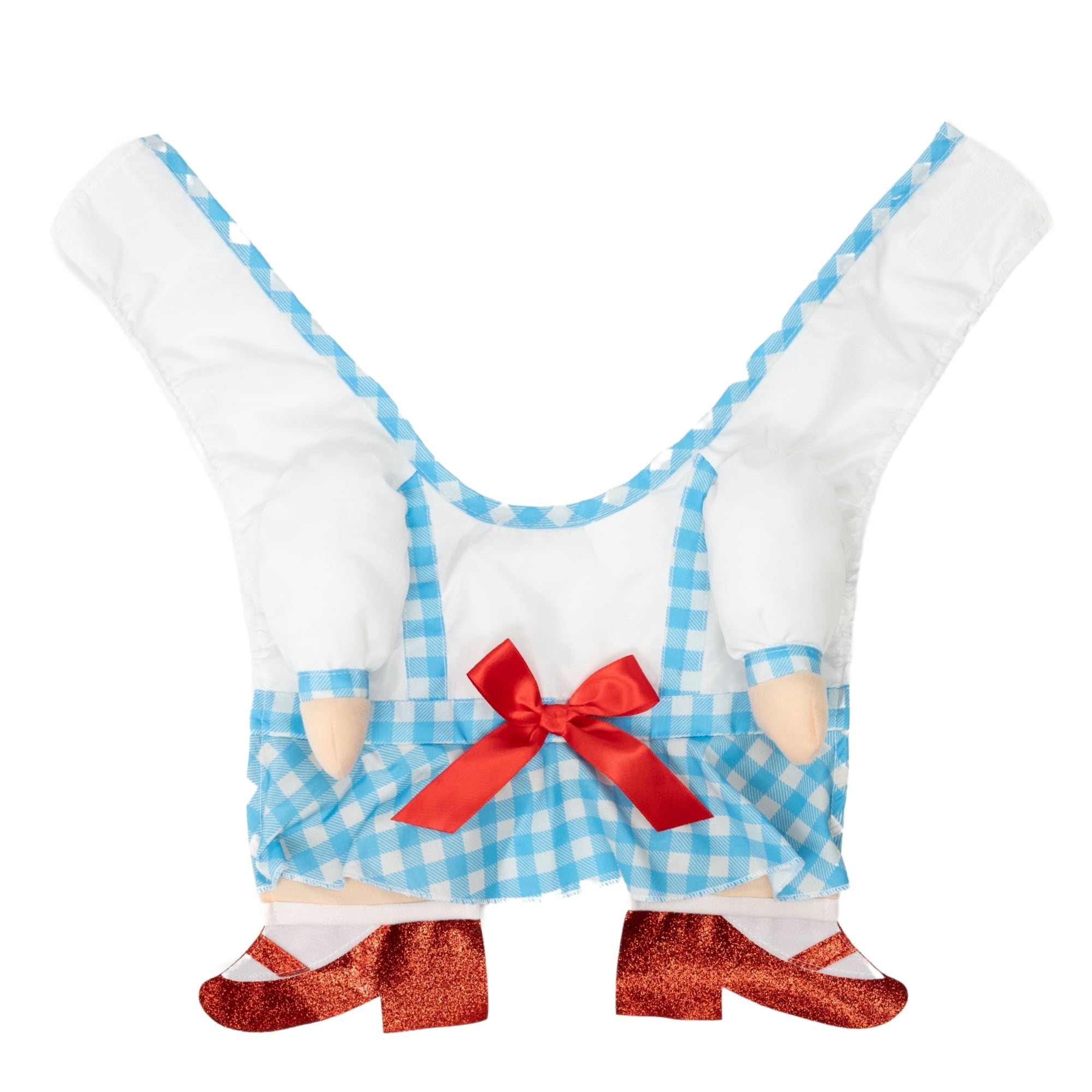 Vibrant Life Halloween Gingham Girl Costume for Dogs, Blue and White, Medium