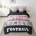 thumbnail image 2 of YST 7 Piece Bed in a Bag Full Size Comforter Set Football Bedding Set,American Football Reversible Design,Rugby Soft Microfiber Comforter with Sheet Set,All Season(Foxborough), 2 of 5