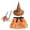 Saffron, variant on choiix Witch Tutu Skirt and Hat Set with Broomstick Halloween Costume Outfit with Printed Tulle Skirt and Witch Hat Cosplay Outfit for Party 100