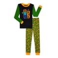 thumbnail image 2 of HUE Women's Flounce Hem Pajama Set - Printed Knit Short Sleeve Tee & Pant 2 of 9
