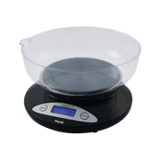 American Weigh Scales 2K (4.4Lb)-Bowl-Black Removable Plastic Bowl Scale In Color Black