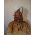 thumbnail image 2 of Vasily Vereshchagin 12x14 Black Ornate Wood Framed Double Matted Museum Art Print Titled: Moslem Official (1882-1883), 2 of 5