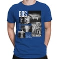 thumbnail image 2 of BOS Boston City Neighborhoods Men's Royal Blue T-shirt, 2 of 3