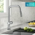 thumbnail image 4 of Kraus Urbix Industrial Pull-Down Single Handle Kitchen Faucet in Chrome, 4 of 15