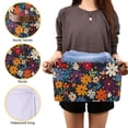 thumbnail image 3 of Yayeee 2 Pack Canvas Storage Basket with Handles for Shelves Fabric Bins Closet Organizer, Bright Colorful Flowers Pattern, 3 of 8