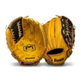thumbnail image 2 of Franklin Sports Field Master Baseball + Softball Glove - Adult + Youth Mitt - 12" Righty - Black/Tan, 2 of 7