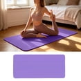 thumbnail image 2 of Yoga Mat 72 x 24 Inch 0.39 Inch Extra Thick, High Density Anti Tear Exercise Mat with Carrying Strap, Suitable for Various Yoga Exercises Pilates Floor Workout, Yoga, Purple, 2 of 8