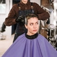 thumbnail image 3 of Capa de peluquería profesional impermeable, bata de barbería, delantal elástico (morado), 3 of 8