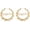 K:Gold "Royalty", variant on Bamboo Earrings for Women 90s 80s Large Bamboo Joint Hoop Earrings Big Circle Earrings Studs Punk Party Hip-Hop Fashion Jewelry