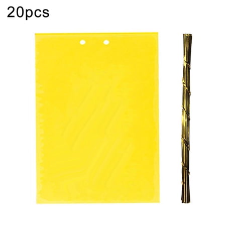 20Pcs/Set Fly Insect Killer Adhesive Odorless Safe Glue Fly Board for Garden